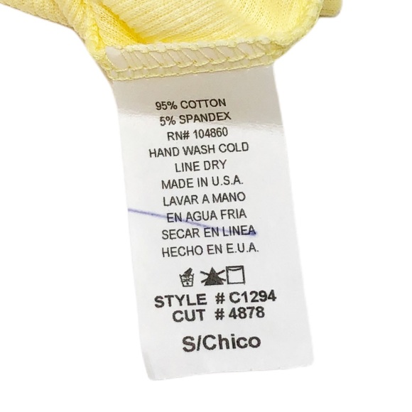 NWOT Chloe K Semi Sheer Fitted Scoopneck Tee💛 - Picture 6 of 7